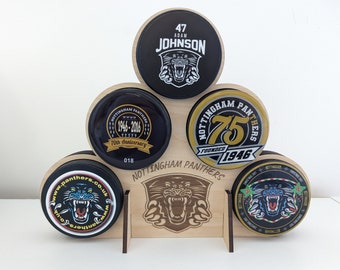 Personalised Ice Hockey Puck Display Stand