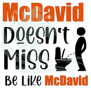 Edmonton Oilers Connor McDavid Svg, NHL Hockey Svg Png, badkamer Svg, toilet Svg, wasruimte Svg, Svg, cadeau voor hem, Vaderdag svg, cadeau voor jongens