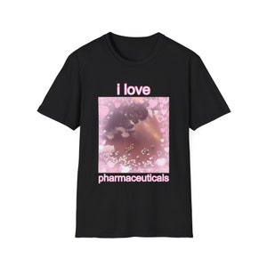 I Love Pharmaceuticals Cute Cat Unisex Style T-Shirt