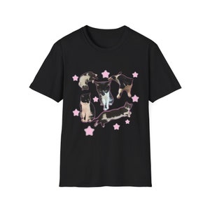 Kittykittyivy Collage Cute Cat Unisex Style T-Shirt