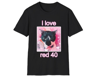 I Love Red 40 Kittykittyivy Cute Cat Unisex Style T-shirt - Etsy