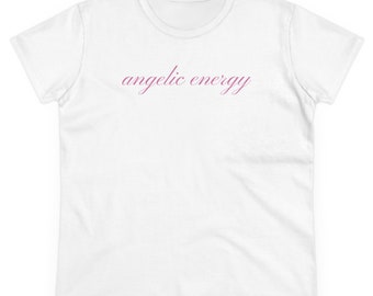 Coquette-esthetiek T-shirt 'engelachtige energie'
