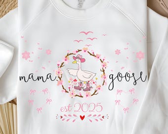 Mama Goose Est 2025 Png, Mama Silly Goose Png, Mothers Day Png, Happy Mother's Day Png, Coquette Mama Png, Mom Png, Gift for Mama Svg