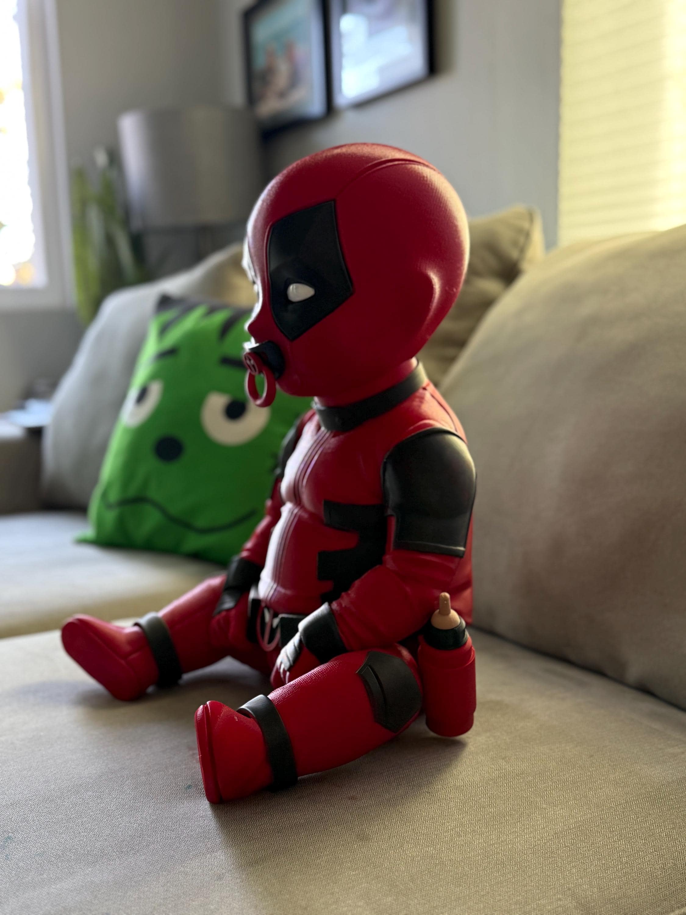 3d printed deadpool. life size
