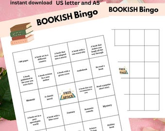 2026 Book Challenge Bingo Card: Printable Book Club Game (Digital Download)