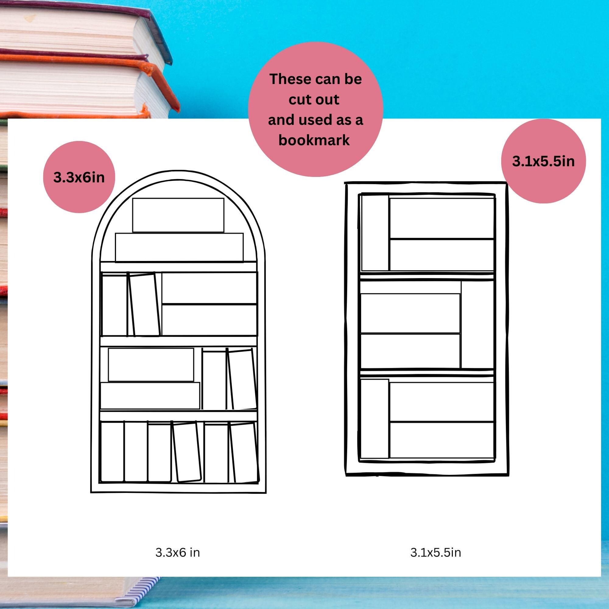 Bookshelf Tracker Printable, Book Log 2025 Reading Tracker, Bookshelf ...