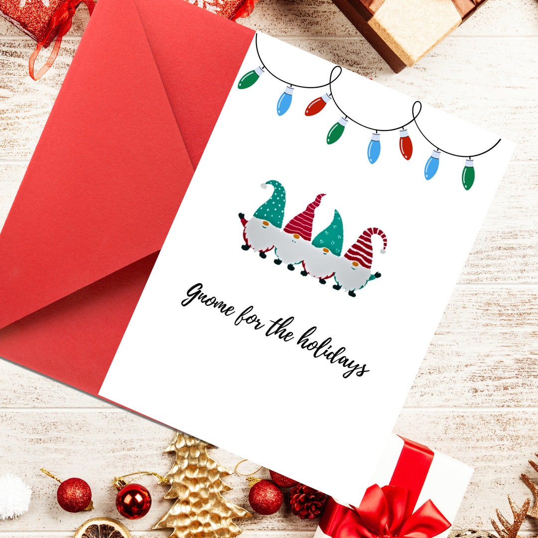 Printable Holiday Card Digital Download Folded Christmas - Etsy