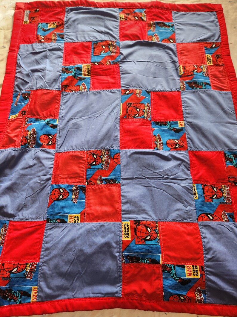Spiderman Toddler Blanket Etsy