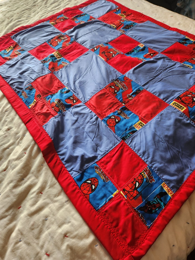 Spiderman Toddler Blanket Etsy