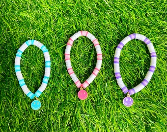 Bubblegum Smile Clay Bead Bracelet