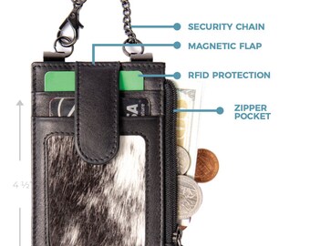Hair On Colors - Travel Wallet, Boot Wallet, RFID Safety and Security, Anti Pick Pocketing Features