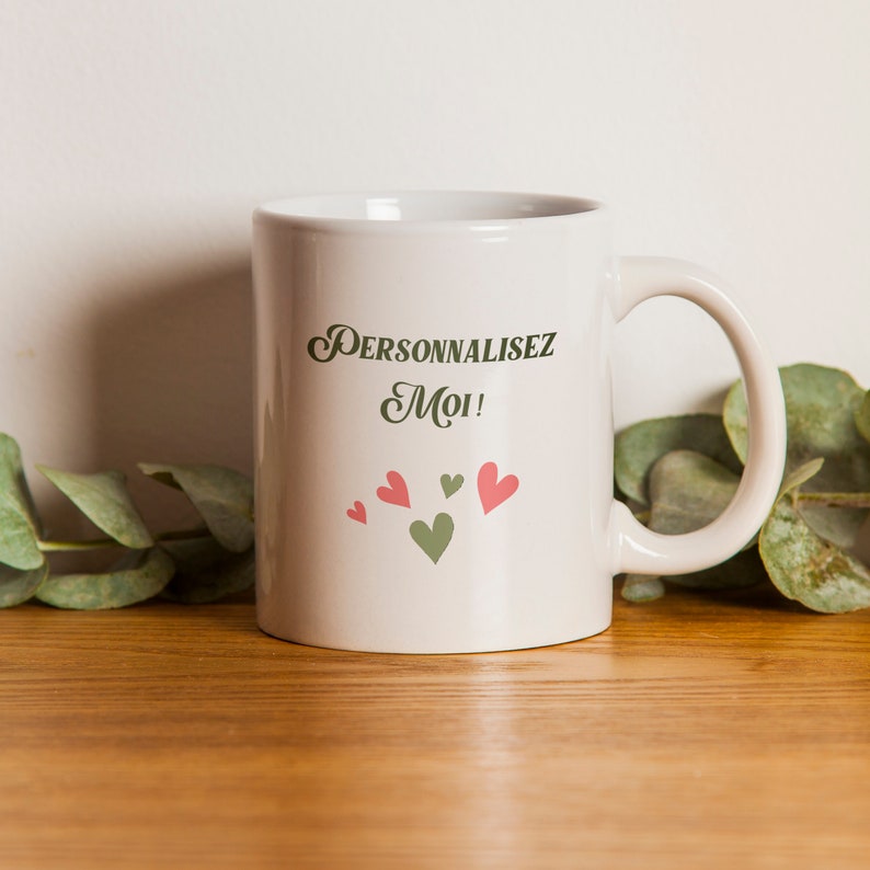 Mug personnalisé Cadeau personnalisé Témoin St Valentin 2024 image 1