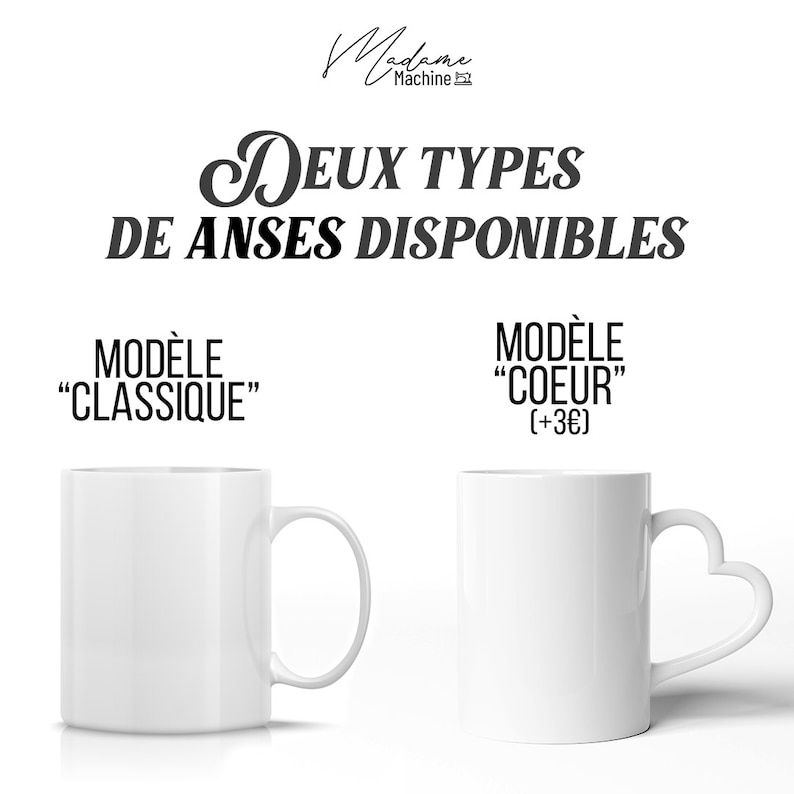 Mug personnalisé Cadeau personnalisé Témoin St Valentin 2024 image 8