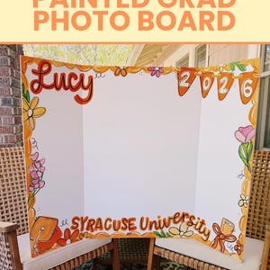 Senior Photo Board for Graduation Party Decor | Custom Trifold Poster Board for Picture Display at Senior Night or Graduation Open House image 5