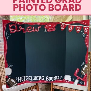 Senior Photo Board for Graduation Party Decor | Custom Trifold Poster Board for Picture Display at Senior Night or Graduation Open House image 18