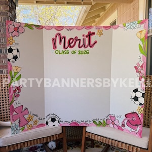 Senior Photo Board for Graduation Party Decor | Custom Trifold Poster Board for Picture Display at Senior Night or Graduation Open House image 15