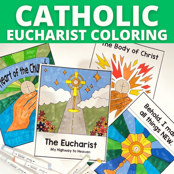 Catholic Eucharist Coloring Pages for First Holy Communion and Eucharistic Revival Printable Blessed Sacrament Monstrance