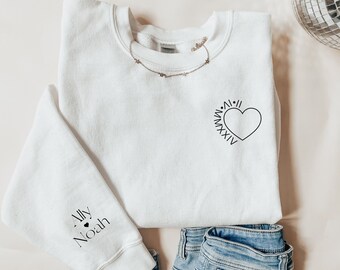 Custom Anniversary Sweatshirt Personalized Couples Gift Anniversaries Engagements Bachelorette Gift Bridal Shower Gift Newlywed Honeymoon