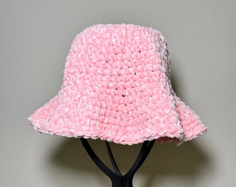 Velvet Crochet Bucket Hat