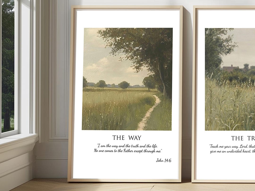 The Way - Christian Wall Art - Bible Verse Decor - Etsy