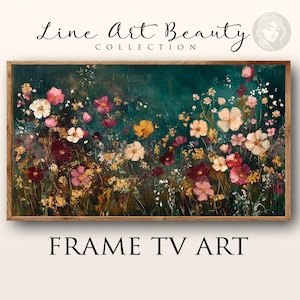 Wildflower Field - Frame TV Art - Vibrant Floral Digital Download