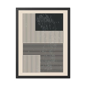 Ink Stamp 6b - Modern Line Art Framed Poster – Minimalist Wall Decor for Contemporary Spaces