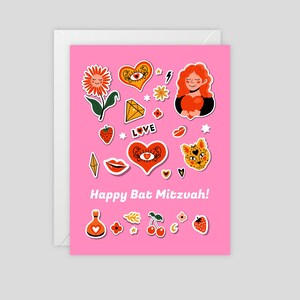Bonne Bat Mitzvah - Carte de voeux