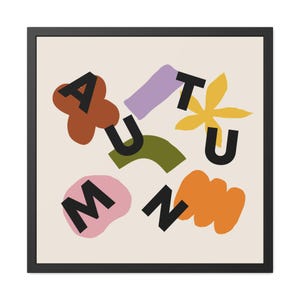 Seasons - Autumn Framed Poster - Colorful Seasonal Wall Art for Home Décor
