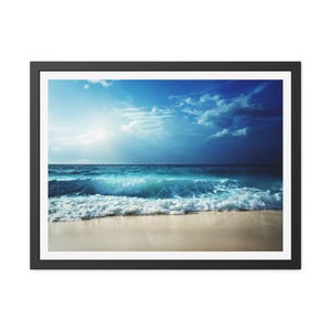 Coastal Lightshift - Framed Poster - Ocean View Wall Art for Beach Lovers