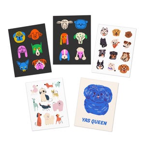 Cani! Biglietti d'auguri per ogni occasione - Set di 5 biglietti d'auguri assortiti