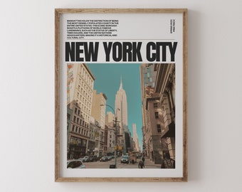 Empire State Building Print: New York City Skyline Kunst