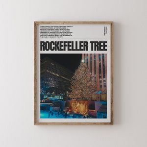 Rockefeller Center Christmas Tree Print: NYC Holiday Wall Art
