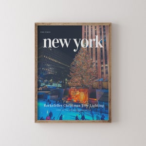 Rockefeller Center Christmas Tree Print: NYC Holiday Wall Art