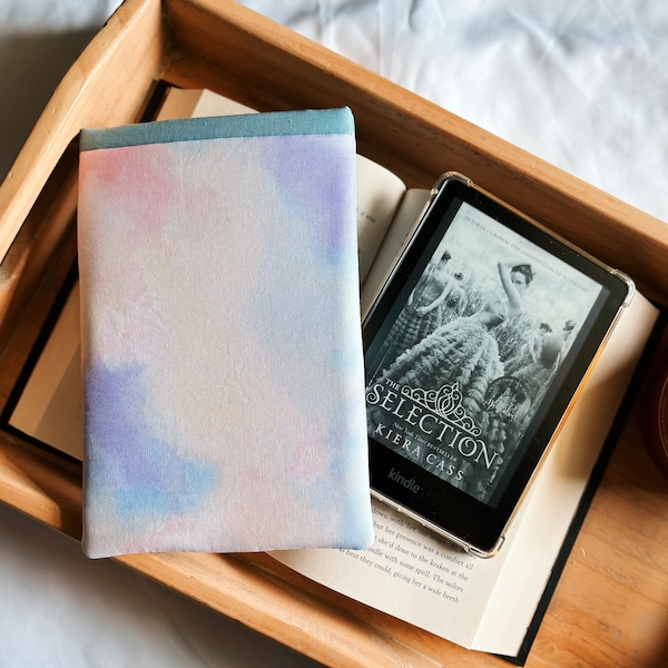 Opal Skies Kindle Sleeve | pastel colors | nook sleeve | padded e-reader cover | bookish gift ideas