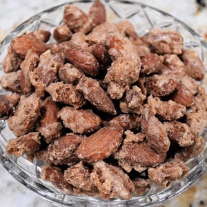 Cinnamon Sugar Candied Almonds – Sweet Crunchy Snack | Small Batch Gourmet Nuts | Holiday Treat or Gift
