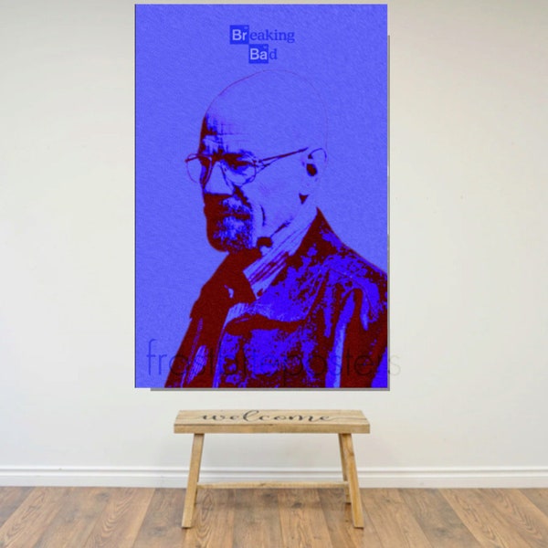 Breaking Bad Walter white poster for bedroom decor cool digital poster digital poster breaking bad Heisenberg poster