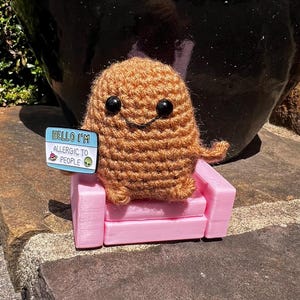 Patata positiva de ganchillo personalizada / Patata teledirigida expresiva