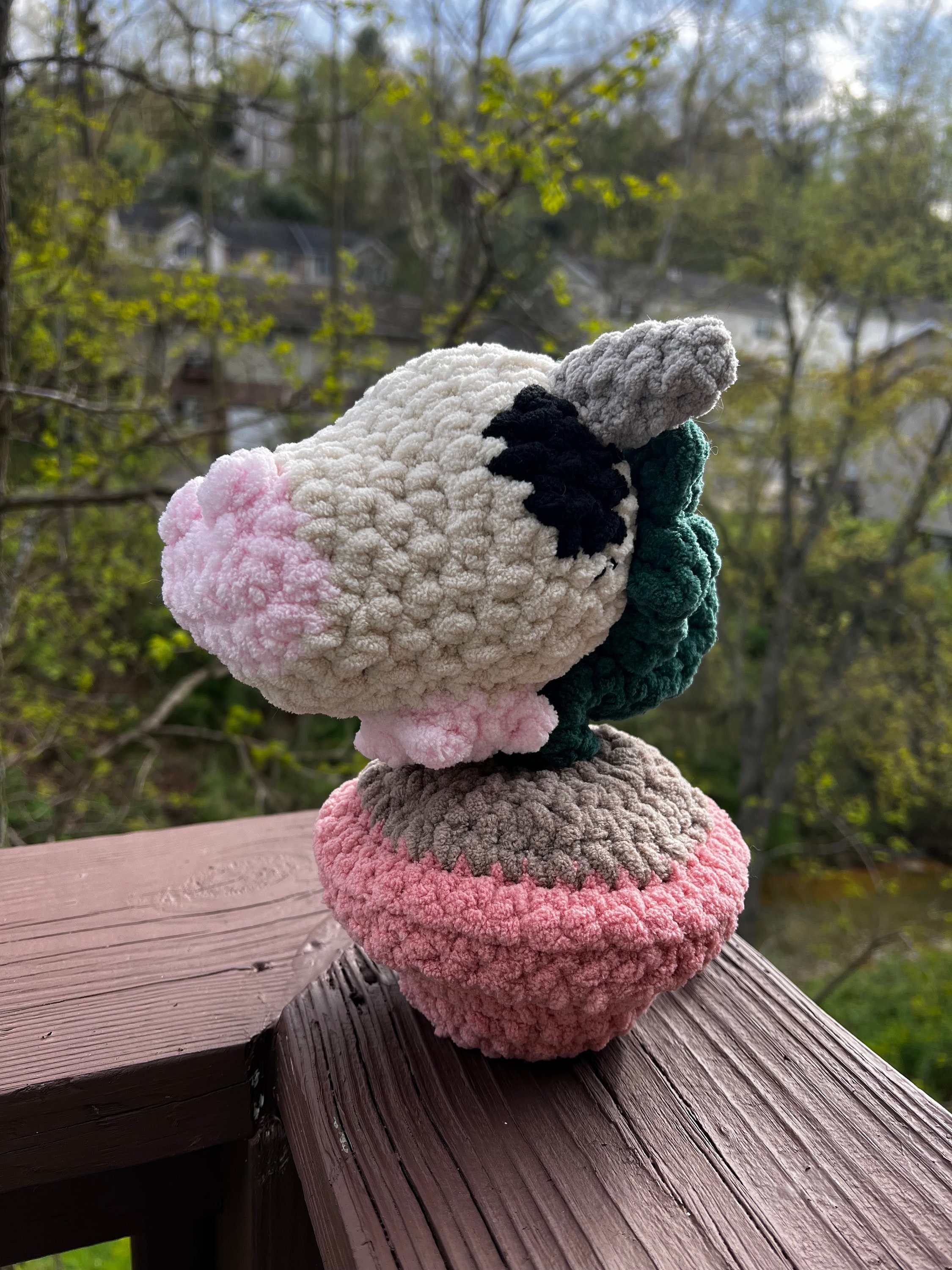 Cow Moo Plant Sims 4 Amigurumi Crochet