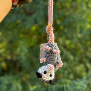 Opossum Hanging Rearview Mirror Car Charm Accessory, Possum