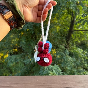 Spider Boy Car Accessory, Comic Superhero Hanging Charm Avenger