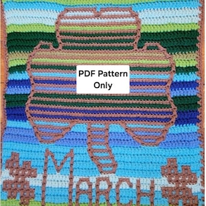 March Temperature Blanket Square Mosaic Crochet Pattern