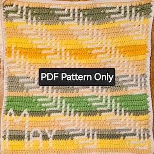 May Temperature Blanket Square Mosaic Crochet Pattern