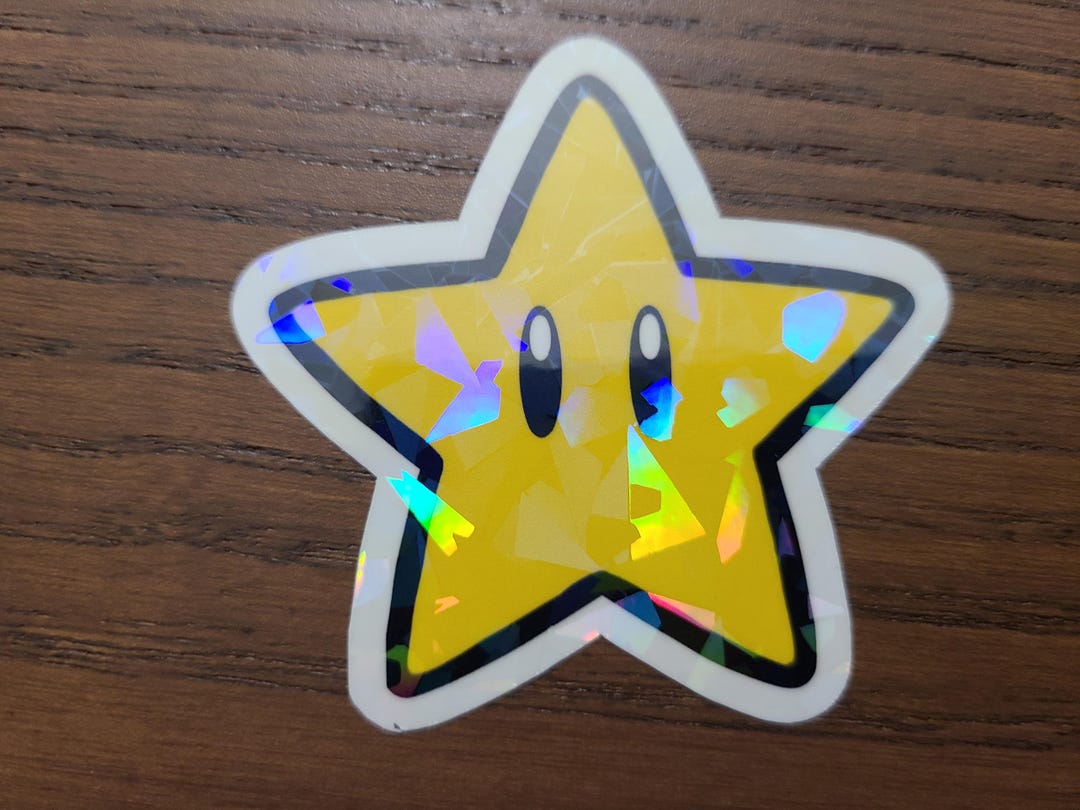 Super Star / Power Star Sticker - Etsy
