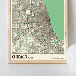 Chicago Straßenkarte