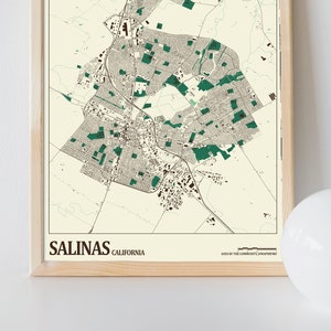Salinas Straßen Karte
