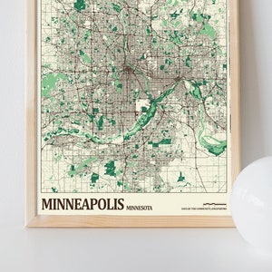 Minneapolis Straßen Karte