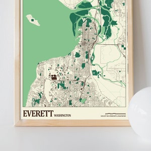 Everett Street Map