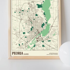 Peoria-Illinois-Straßenkarte