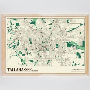 Tallahassee-stratenkaart