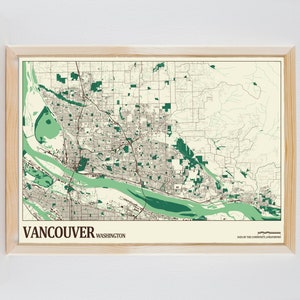 Vancouver Washington Straßen Karte
